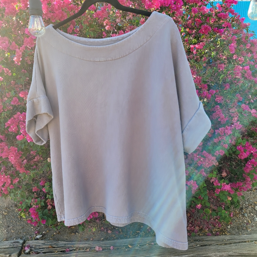 Bryn Walker short sleeve taupe top